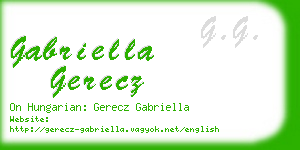 gabriella gerecz business card